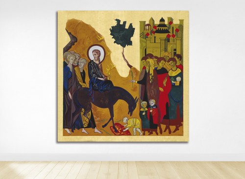 ICONO ENTRADA TRIUNFAL EN JEREUSALÉN