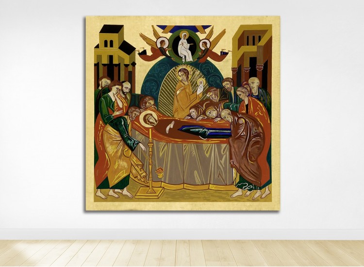 ICONO LA DORMICION DE LA VIRGEN