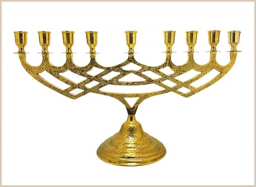 CANDLABRO DORADO BAÑO DE ORO PARA EUCARISTIAS SOLEMNES ALTAR SIGNOS CAMINO NEOCATECUMENAL