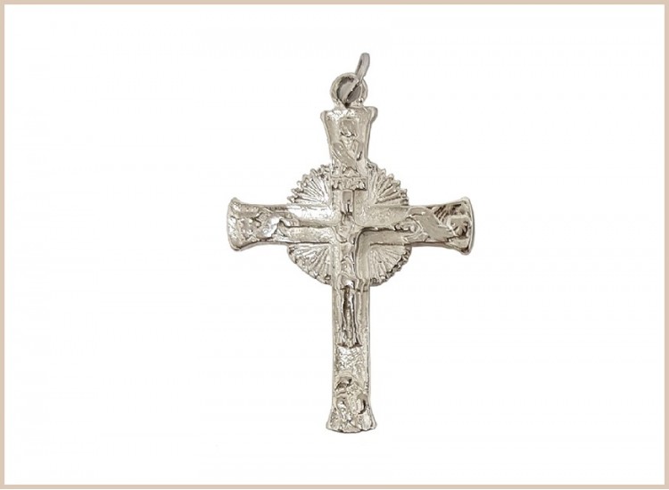 Croce Del Cammino Neocatecumenale – Da Tavolo 85 Mm, De Bussy, In Metallo Con Bagno D'Argento