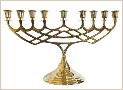 menorah candelabro de 9 brazos para la Pascua camino neocatecumenal neo catechumenal way