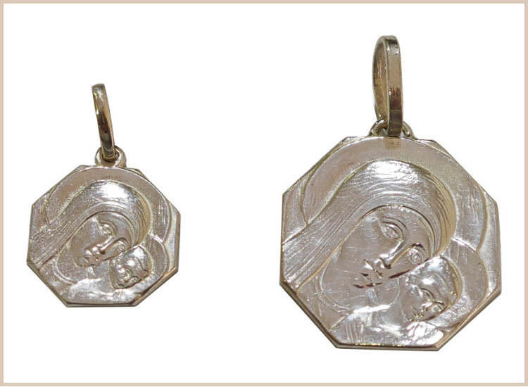 MEDALLA VIRGEN DEL CAMINO OCTAGONAL