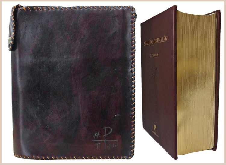 Funda biblia ilustrada terciopelo camino neocatecumenal