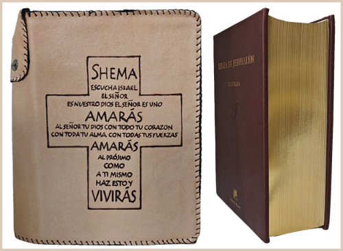 Funda biblia ilustrada terciopelo camino neocatecumenal
