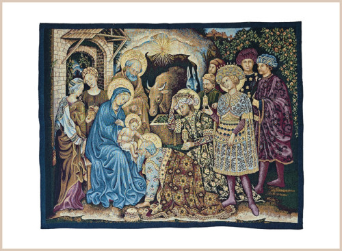 Tapiz adoracion de los reyes magos rezar laudes paño atril camino neocatecumenal