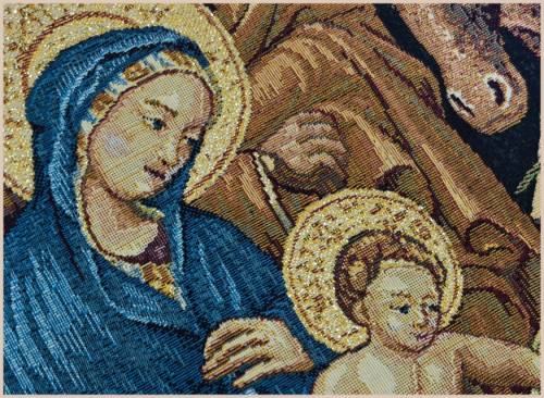 Tapiz adoracion de los reyes magos rezar laudes paño atril camino neocatecumenal