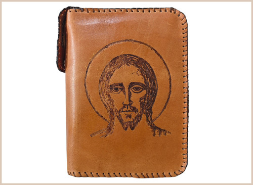 funda piel biblia Jerusalen pantocrator
