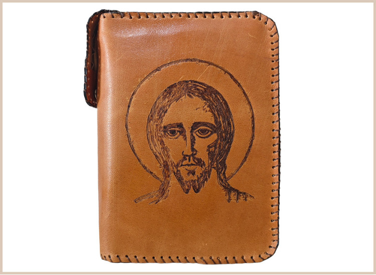 funda piel biblia Jerusalen pantocrator