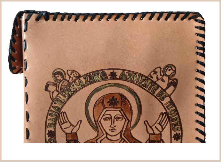 funda piel biblia Jerusalen zarza ardiente