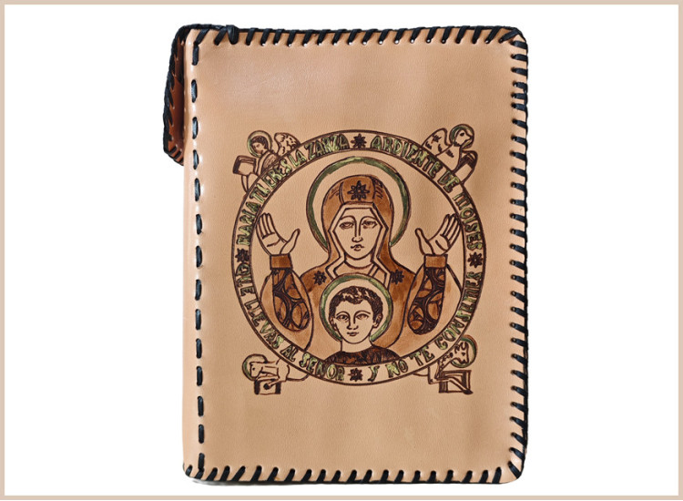 funda piel biblia Jerusalen zarza ardiente
