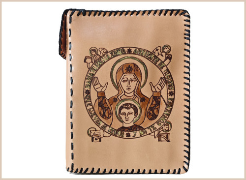 funda piel biblia Jerusalen zarza ardiente